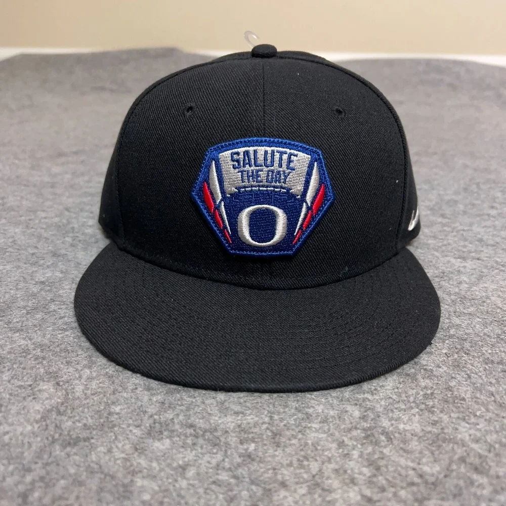 Oregon‎ Ducks Mens Hat Snapback Nike Black Blue Military Football College NEW